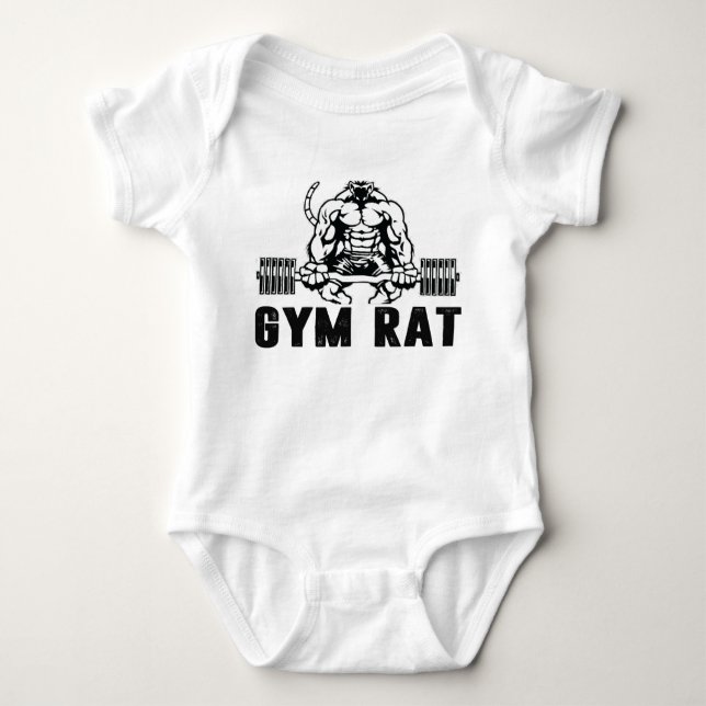 Gym Råtta T Shirt (Framsida)