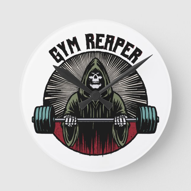 Gym Reaper Träning Rund Klocka (Framsida)