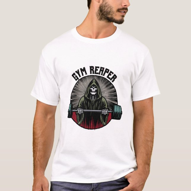 Gym Reaper Workout T Shirt (Framsida)