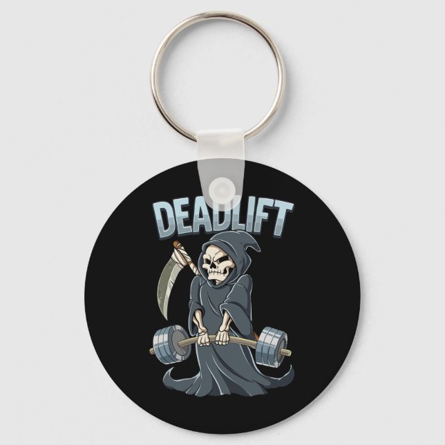 Gym Repeaer Deadlift Bodybuilding Nyckelring (Framsida)