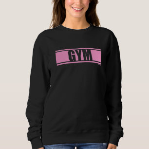 Gym Rosa Gym Fitness Träning Rosa Teckensnitt Tryc T Shirt