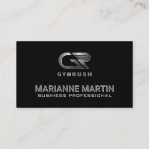 Gym Rush Svart Visitkort