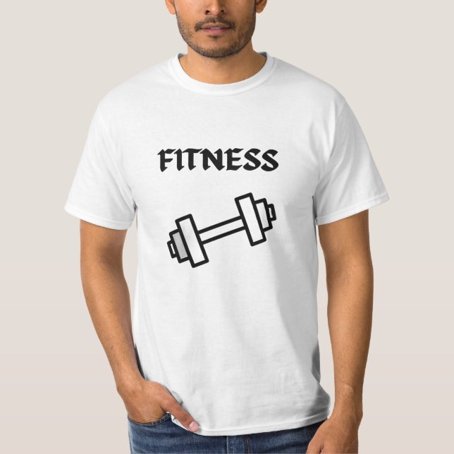 Gym Shirt, Workout Apparel, Fitness Gift T Shirt (Framsida)