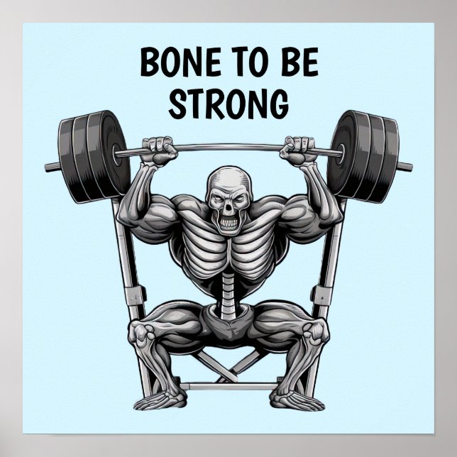 Gym Skeleton Poster (Framsidan)