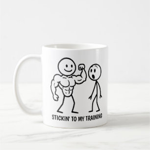 Gym Stick figur Kaffemugg