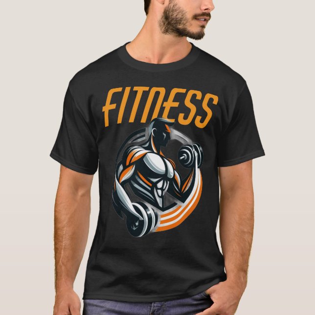 gym t-shirt fitness motivation workout inspiration (Framsida)