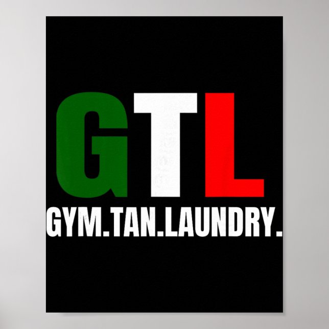 Gym Tan Tvätt Gtl New Jersey Nj Strand  Poster (Framsidan)