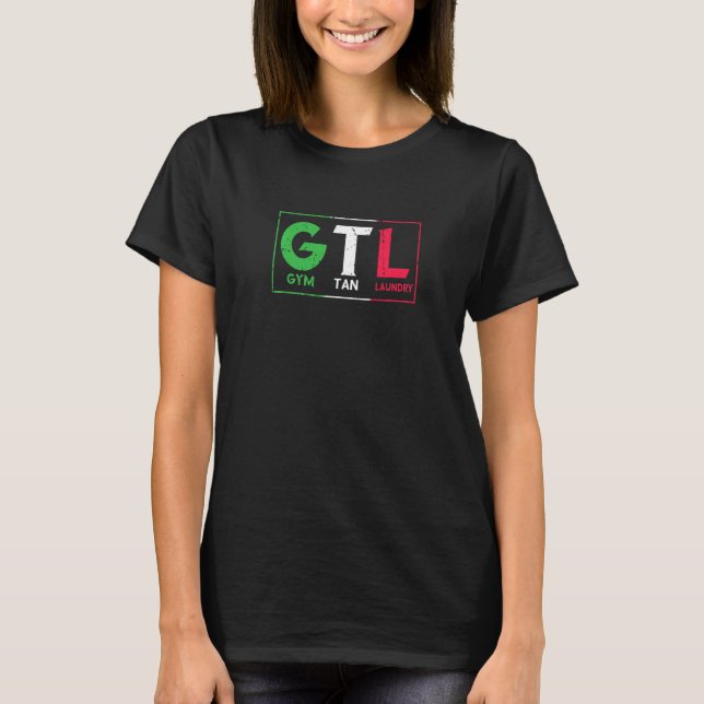 Gym Tan Tvätt GTL Premium T Shirt (Framsida)