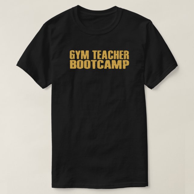Gym Teacher Bootcamp Logotyp T-Shirt (Design framsida)