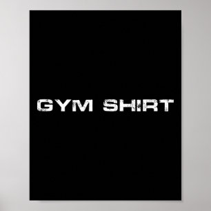 Gym Tee Bodybuilding Weightlift Älskare Workout V Poster