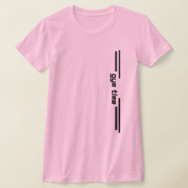 Gym Time – Minimalistisk kvinnlig fitness-träning T Shirt
