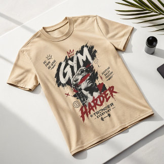 Gym Tröja Hårdare Starkare Varje Dag T-Shirt |