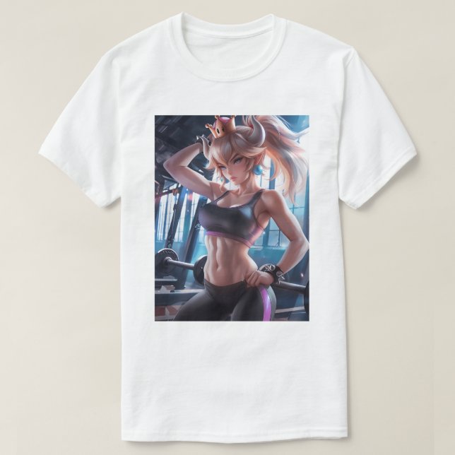 Gym Turtle Queen 46 T Shirt (Design framsida)