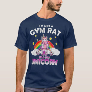 Gym Unicorn Cute Funny Weightlift Gift T Shirt