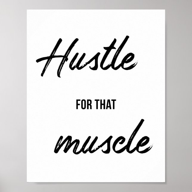 Gym, utfall, Fitness Motivational Wall Decor Poster (Framsidan)