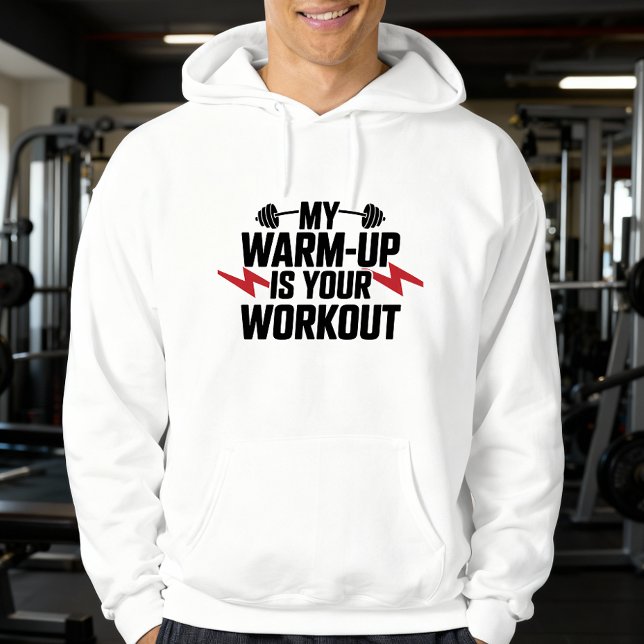 Gym Weightlifting Sarcastic Motivational Workout Hoodie (Skapare uppladdad)