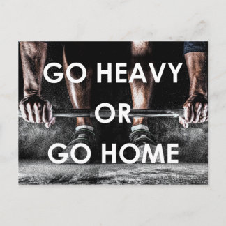 Gym Weights Training Fitness Motivational Vykort