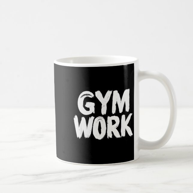 Gym Work Bodybuilding Fitness Workout  Kaffemugg (Höger)
