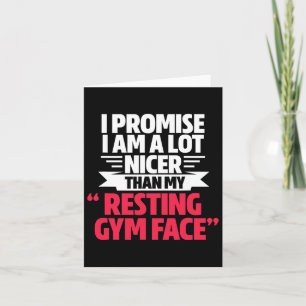 Gym Workout Bodybuilding Funny My Resting Gym Ansi Kort