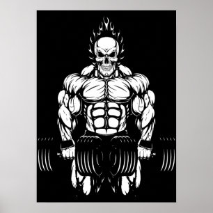 Gym Workout Bodybuilding - Lyftande motivation Poster
