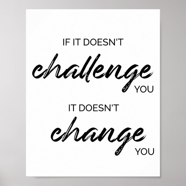 Gym, workout, Fitness, Motivational Quote Poster (Framsidan)