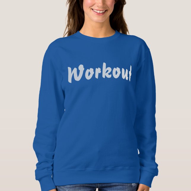 Gym workout girl sweatshirt  t shirt (Framsida)