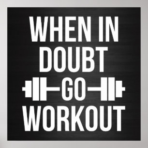 Gym Workout Motivational Poster