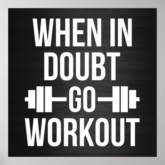 Gym Workout Motivational Poster (Framsidan)