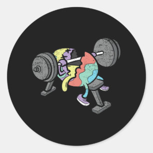 Gym Workout Påskägg Hunting Funny Vår Manar Wo Runt Klistermärke