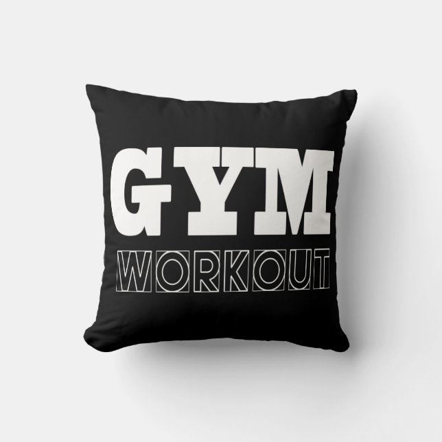 Gym Workout Pump Cover Fitness Dekorativ kudde (Framsida)