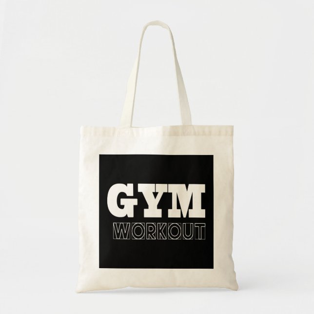 Gym Workout Pump Cover Fitness Tote Bag Tygkasse (Framsidan)