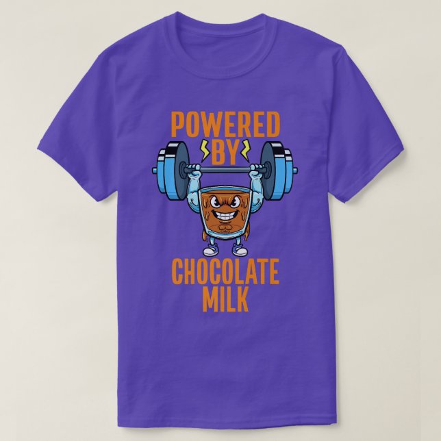Gym-workout viktande med Chocolate Mil T Shirt (Design framsida)