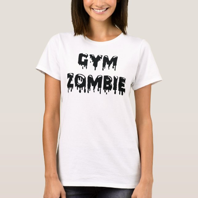 Gym Zombie Tank T Shirt (Framsida)