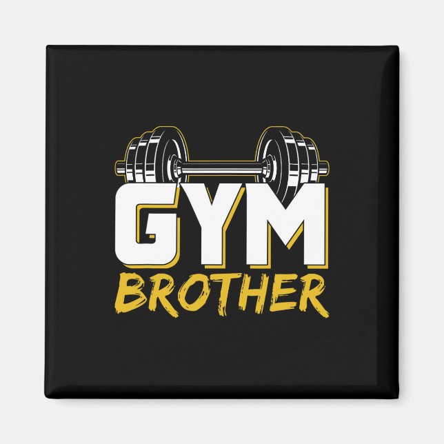 Gymbror Träning Fitness Träningspass Tyngdlyftning Magnet (Framsidan)