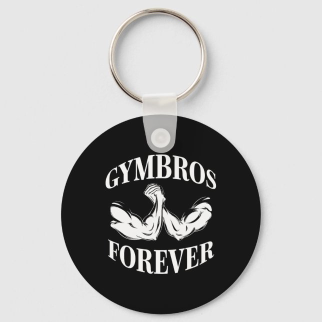 Gymbros Forever Gym Workout Fitness Nyckelring (Framsida)