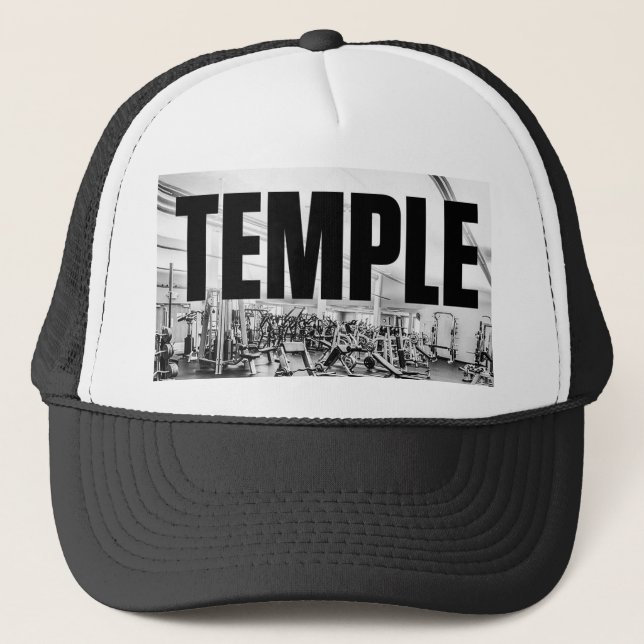 Gymen är min TEMPLE - Boodybuilding Motivational Keps (Framsida)