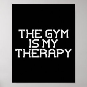 Gymen är min terapeutiska träning Fitness Manar Poster
