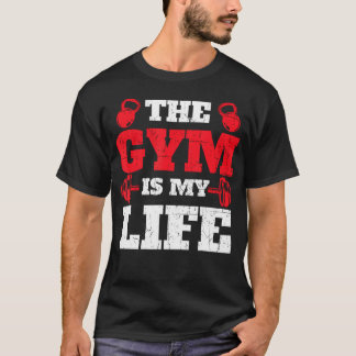 Gymen är mitt liv - Workout Gym Weightlyftande Bod T Shirt