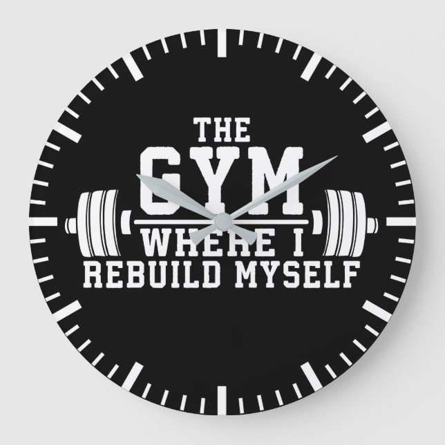 Gymen - Rebuild my - Workout Inspirational Stor Klocka (Framsida)