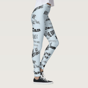 Gymgear damasker - ordkonst med leggings
