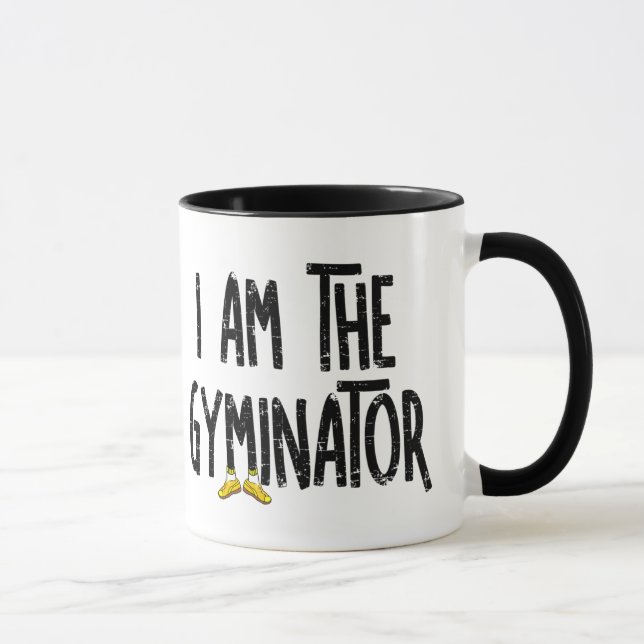 Gyminator Rough Text Mugg (Höger)