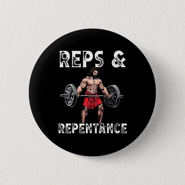 Gyminstruktör Kristna övertygelser Bodybuilding Je Knapp (Framsida)