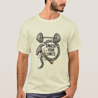 Gymkläder - styrka, kraft, inga gränser t shirt