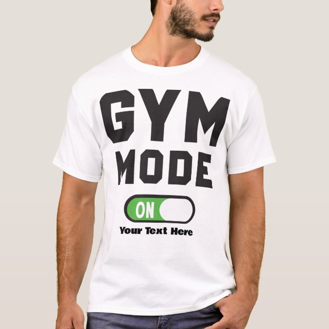 Gymläge På – Träningsmotivation Design T Shirt (Framsida)