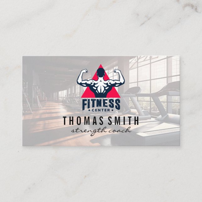 Gymlogotyp | Fitnesscenter | Hälsa Visitkort (Framsida)
