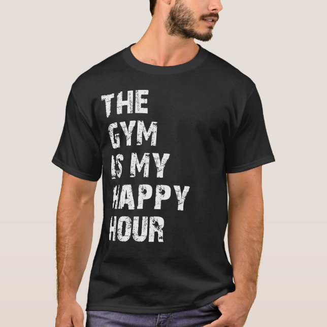 gymmet är min lyckligaste stund t shirt (Framsida)
