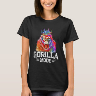 Gymmotivering för Gorilla Mode Kung Beast-arbetsgr T Shirt