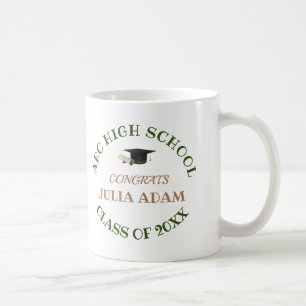 Gymnasieexamen Avgångselev firande Manus Kaffemugg