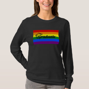 Gymnasieexamen Högskola Hbtq-flagga T Shirt
