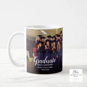 Gymnasieklassens gruppfoto Examen Kaffemugg